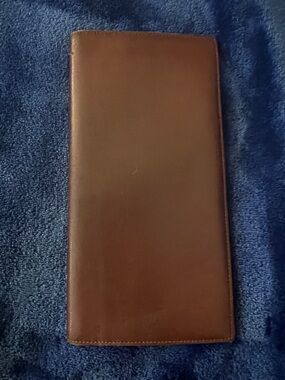 Longchamp Brown Leather Long Wallet